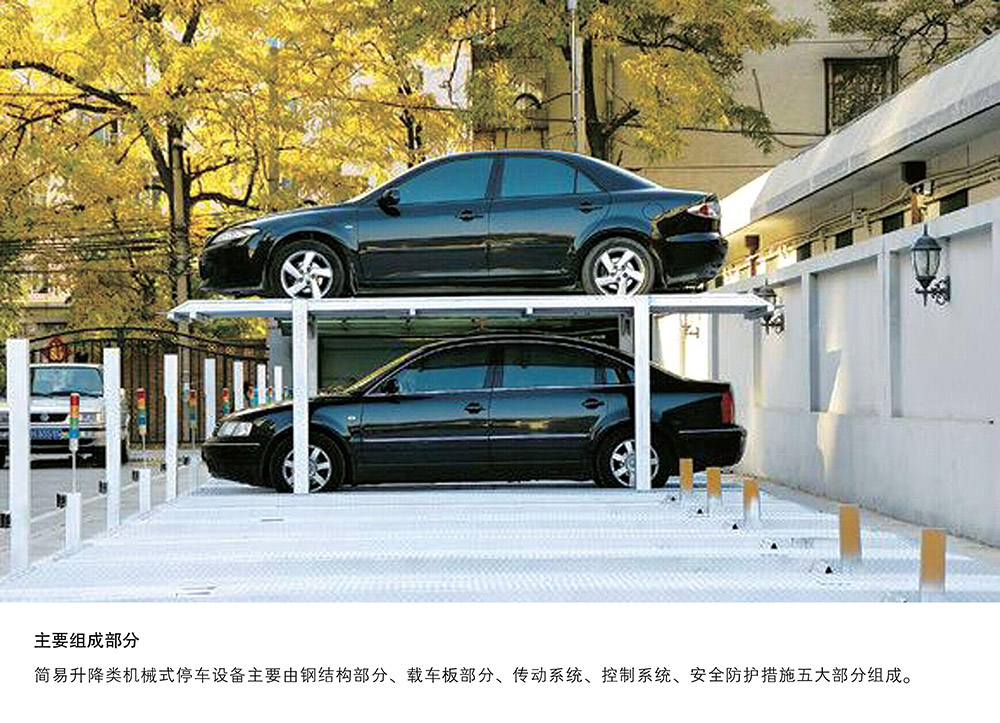 陕西西安PJS2D1二层地坑简易升降停车设备主要组成部分.jpg