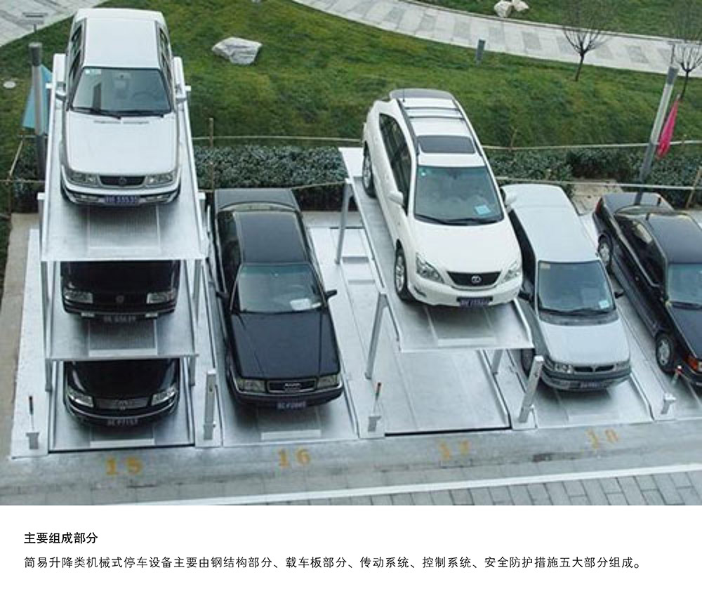 陕西西安PJS3D2三层地坑简易升降停车设备主要组成部分.jpg